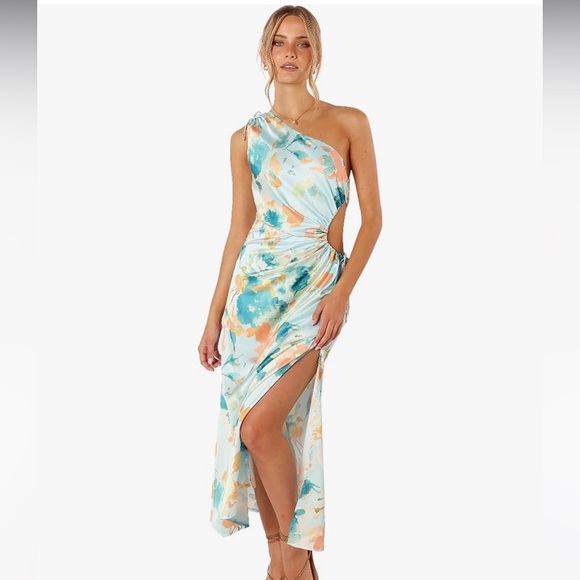 Petal & Pup Dresses & Skirts - Petal & Pup Women's Leighton One Shoulder Midi Dress